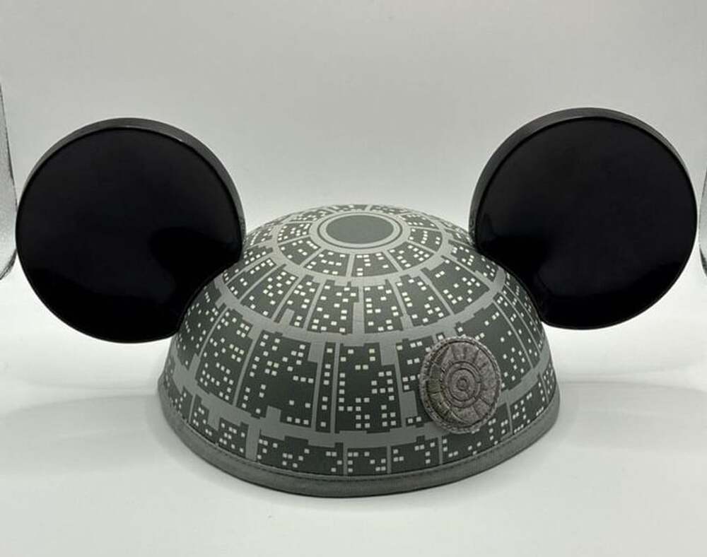 Disney Parks Star Wars Death Star Mickey Mouse Ears Hat Gray